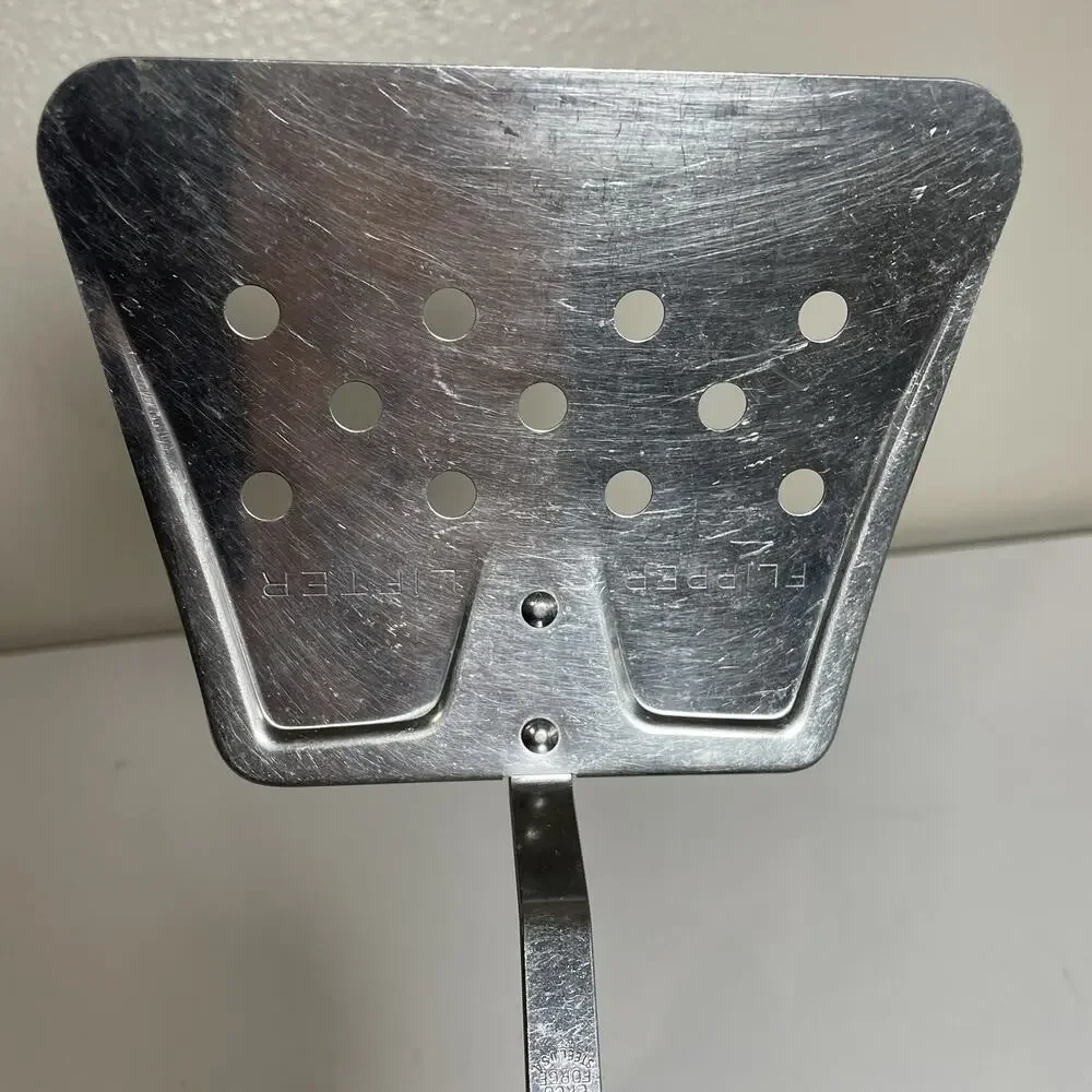 Vintage EKCO Forge Wide Flipper Turner Lifter Spatula Black Handle